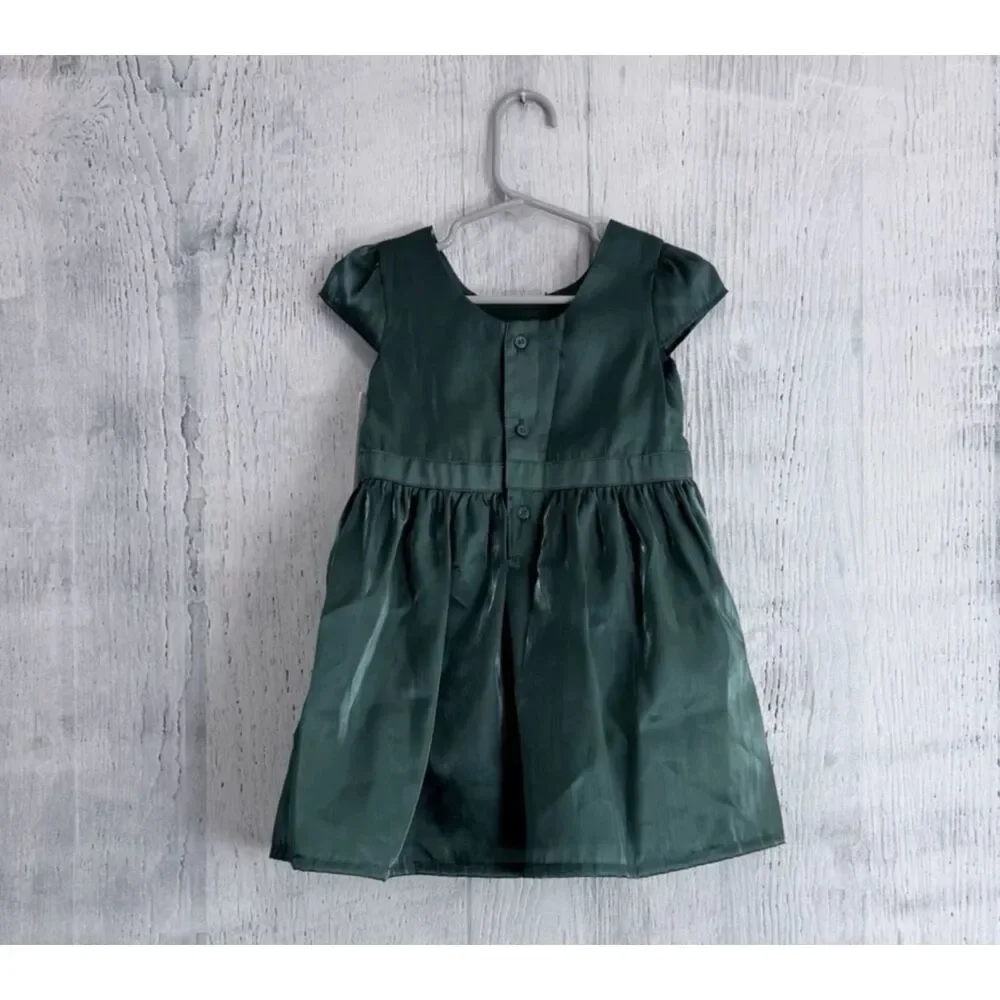 Carter's Just One You Toddler Dress Girl's 18 Months Green Dress w/Diaper Cover